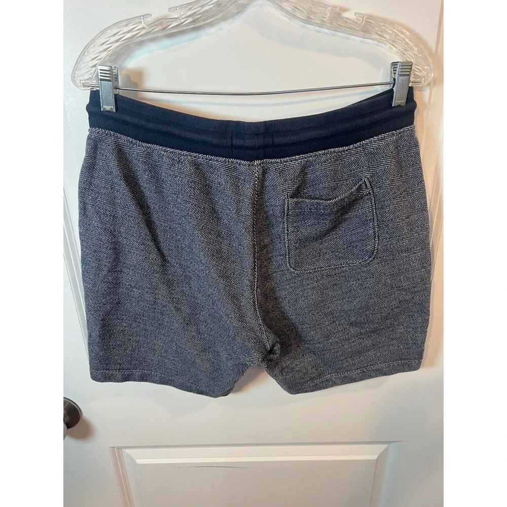 Old Navy Mens Knit Shorts Textured Marled Navy Blue Size Medium